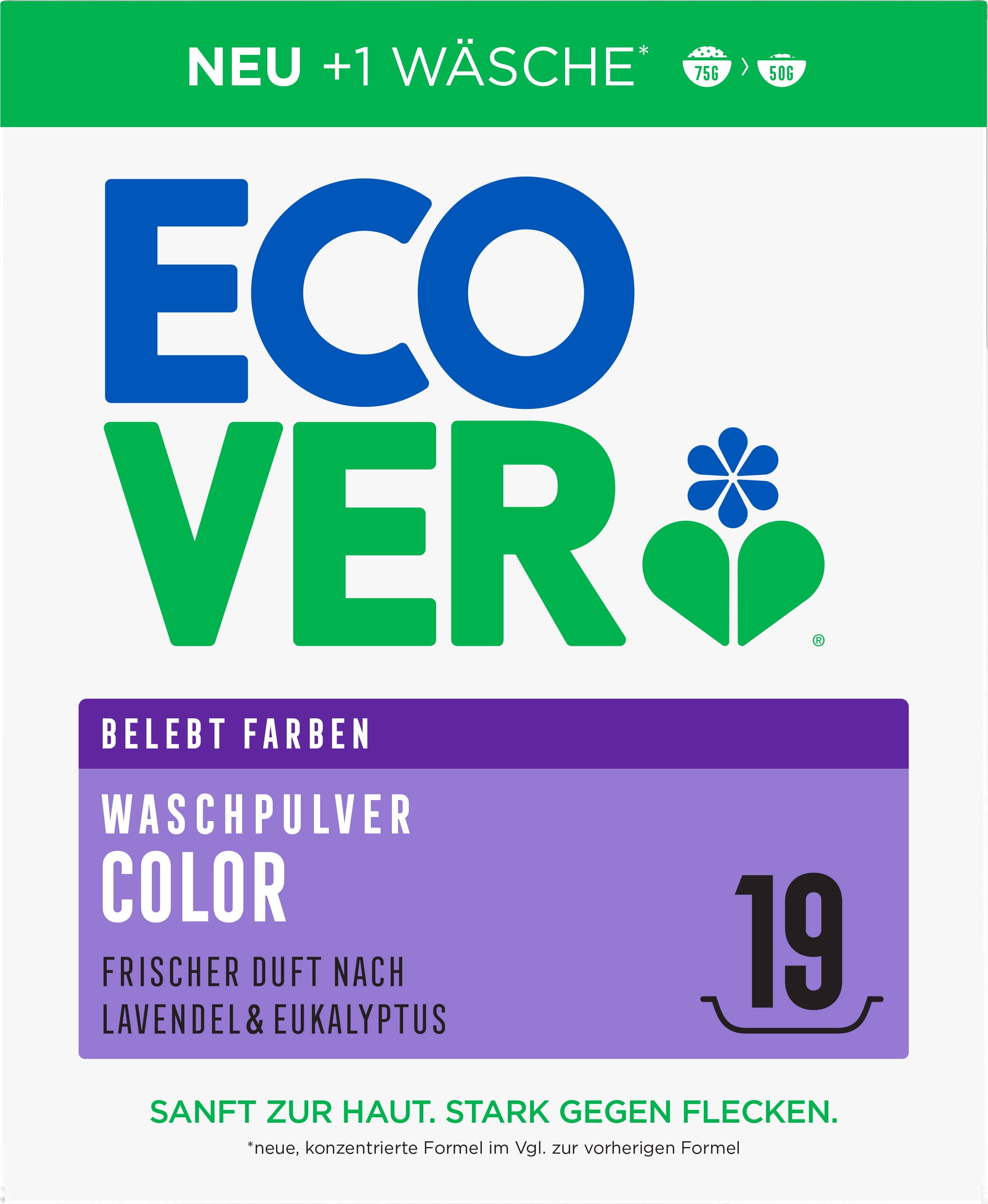 Стиральный порошок автомат Ecover Color экологичный суперконцентрат 950г