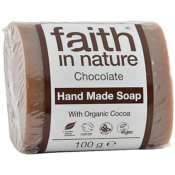 Омолаживающее мыло ручной работы faith in nature Шоколад, 100г