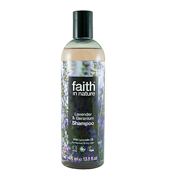 Востанавливающий шампунь для волос faith in nature с маслом Лаванды, 400мл